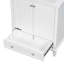 Meuble-lavabo 30 po sans lavabo, base seulement, armoire de salle de bain multifonctionnelle avec portes et tiroir, structure solide et panneau de fibres à densité moyenne-111640965
