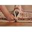 Tapis de couloir indien ivoire 3x8