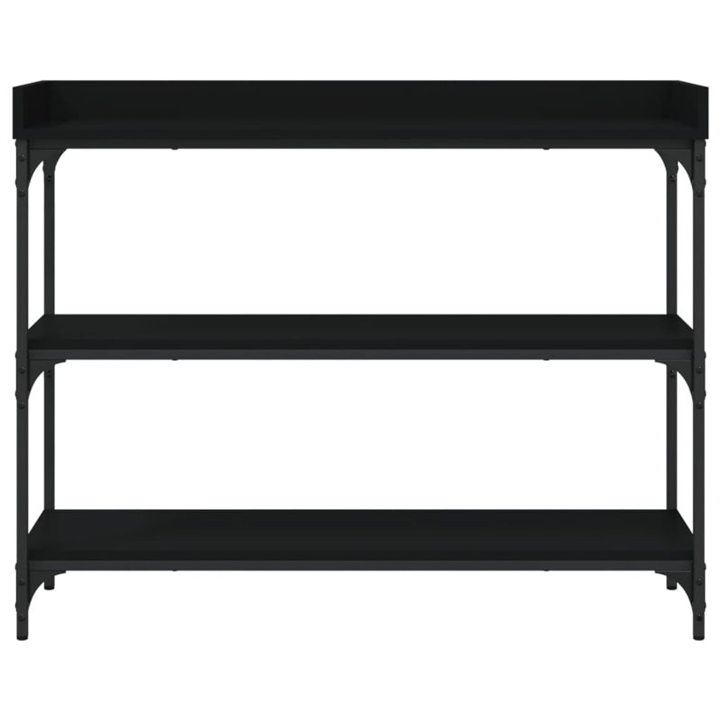 Warvan Console Table, Black, 31.50" H x 39.40" W x 11.80" D 