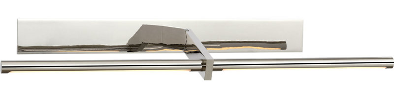 Axis Pivoting Library Light, 3" H x 31.5" W x 13.25" D, Polished Nickel