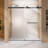 69-72" W x 76" H Double Sliding Frameless Shower Door with 5/16 in. Tempered Glass-101838250