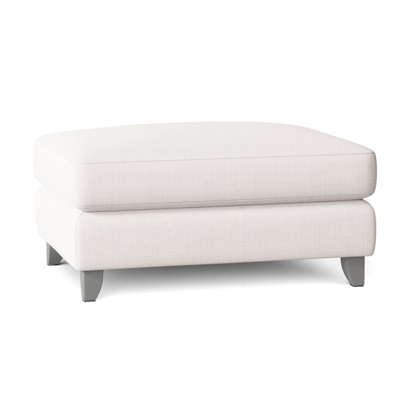 Monterey Outdoor Ottoman with Cushion, White Sunbrella 6063-000