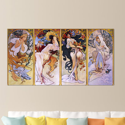 Mucha Alphonse - Wrapped Canvas Painting