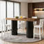 Table basse et pub moderne en grain de bois pour le salon et l'entrée | Idée de cadeau