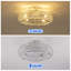 Ventilateurs de plafond encastrés de couleur chromée 20 po avec lumières et télécommande