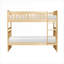 Lit superposé simple au-dessus de simple en bois massif pour le style transitionnel de la chambre d'enfant avec rangement sous le lit et garde-corps