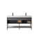 Avonmore 59.8'' Double Bathroom Vanity with Granite Top