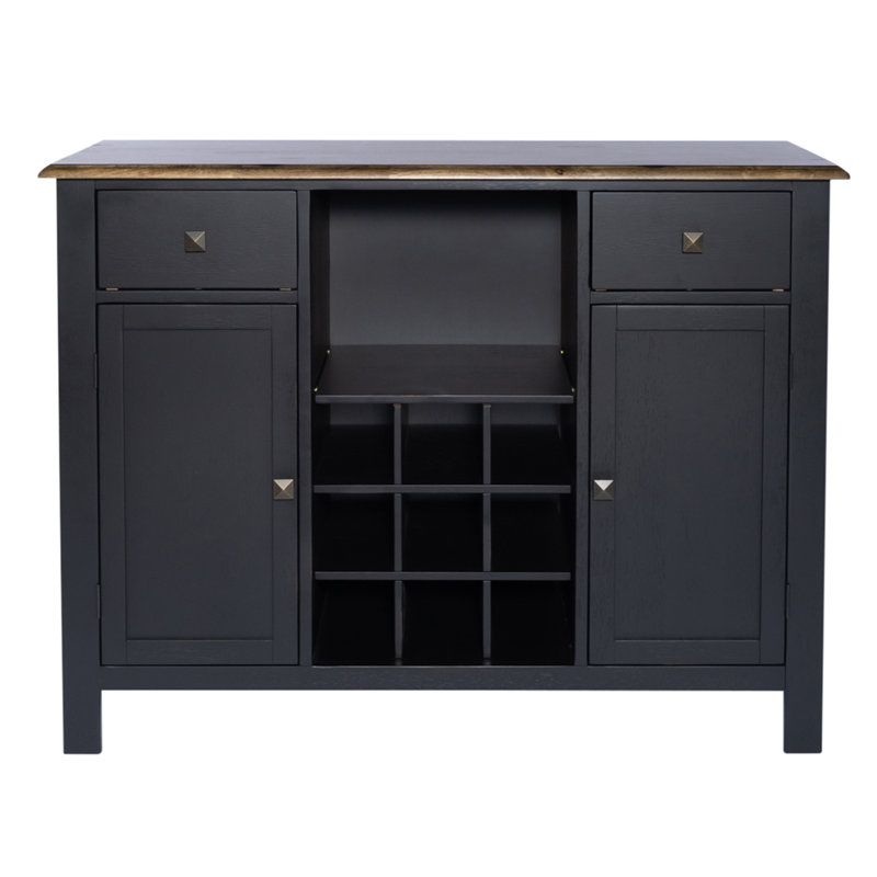 Judique 48'' Sideboard, Black/Brown