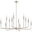  Lustre classique / traditionnel en acier à 12 lumières à intensité variable-2125813800