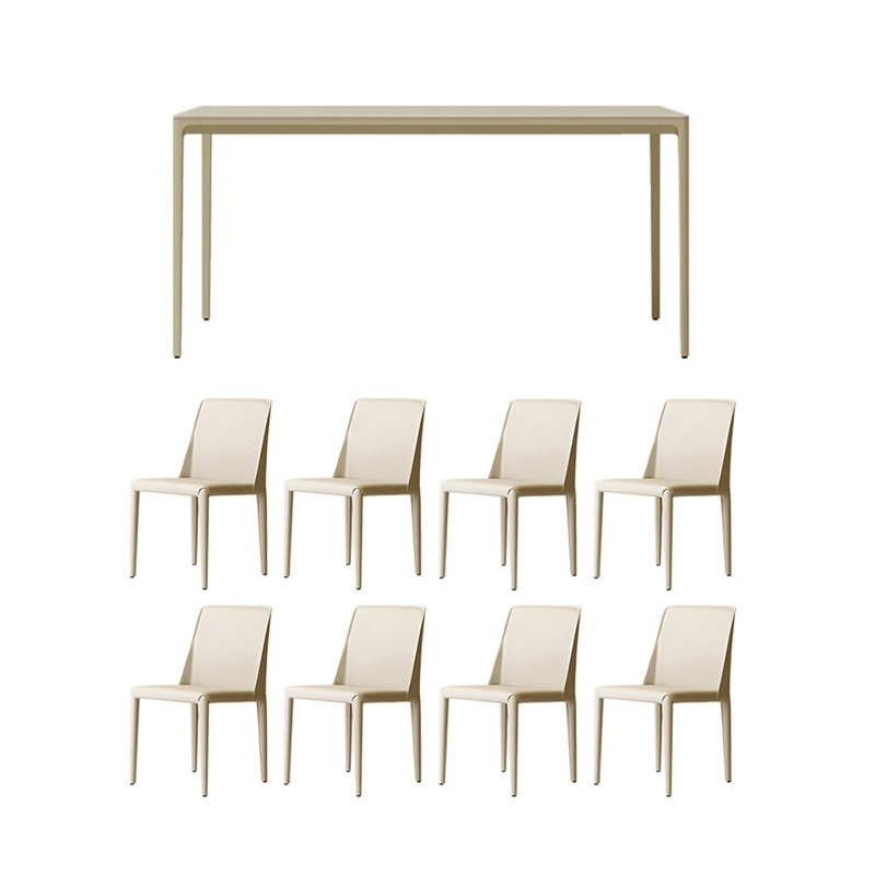 Ensemble de table rectangulaire en alliage d'aluminium, H 29,52 po x L 78,74 po x l 39,37 po