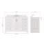 Meuble-lavabo simple 54,25 po avec plateau en quartz Abshire-94668881