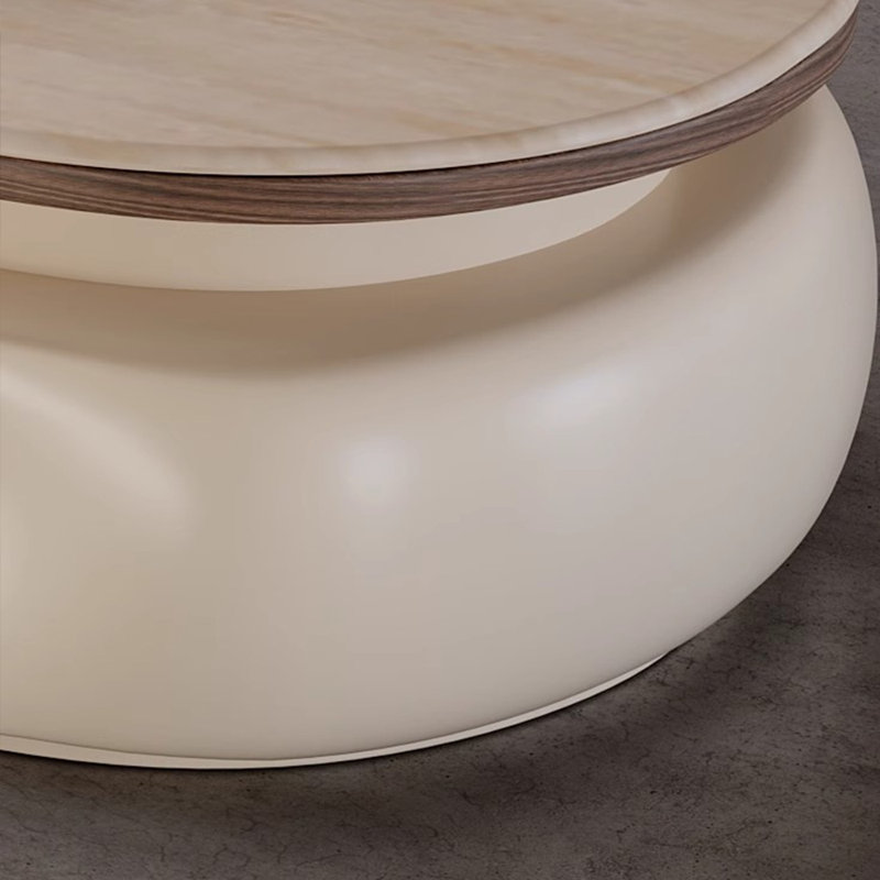 Table basse rétro en pierre micro-cristalline