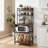 Kitchen Bakers Rack with Reversible Power Outlet,Microwave Stand