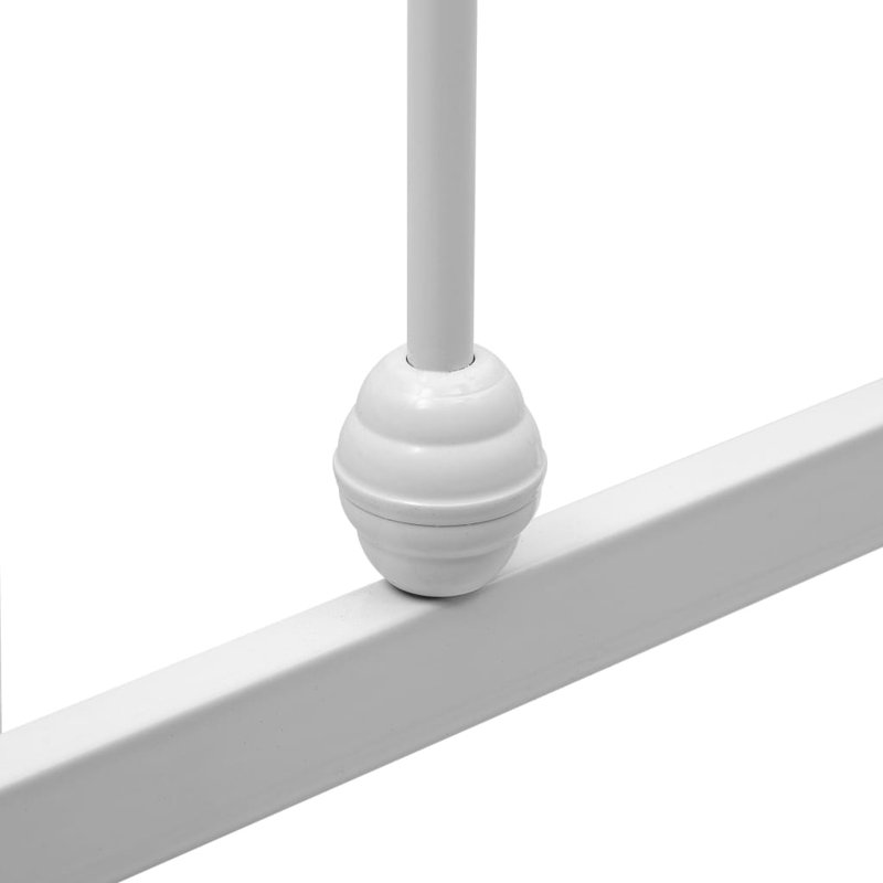 Jaxson Metal Bed, 90 x 200 cm, white