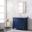 Plateau de meuble-lavabo simple 36 po en pierre reconstituée avec lavabo - pour remplacement de meuble-lavabo, sans armoire