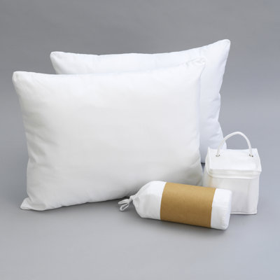 Bedding Bundle For Split King - Pillows, Smooth Sheet , Mattress Protectors With Allergen And Bed Resistance, White Essentials 2 Pet Dander Mite Protectors,