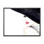 «Fashionista Stylish with Black Hat and Red Lips», reproduction sur toile-2141165001-2141165015