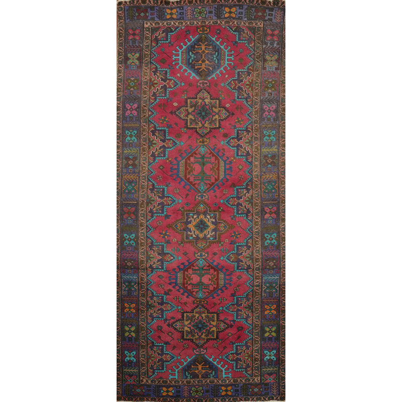Tapis traditionnel géométrique rétro 5 x 12