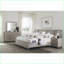 Table de chevet 2 tiroirs gris