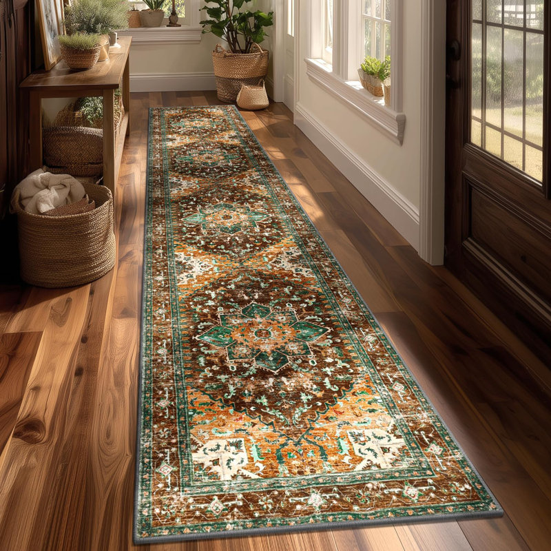 Tapis de couloir de cuisine Boho, Tapis de couloir 2 pi x 10 pi