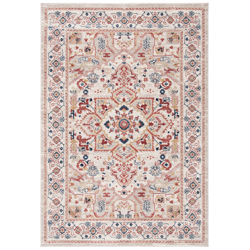 Tapis beige/ivoire oriental Casetta, Rectangle 4 pi x 6 pi