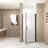 Bellora Pivot Shower Door with Aluminum Frame, Tempered Glass and Stainless Steel Handle-123043995-123043997