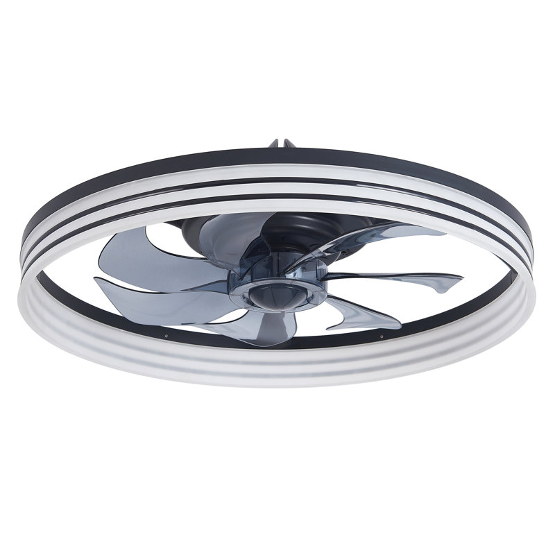 Ventilateur de plafond moderne à DEL à intensité variable avec lumières et télécommande - Installation silencieuse, sécuritaire et facile pour les chambres à coucher