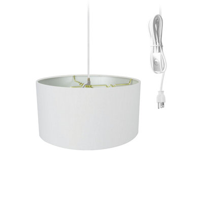 Luminaire suspendu tambour simple à 1 lumière Devan
