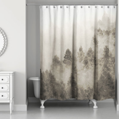 Rideau de douche simple Kimoralee