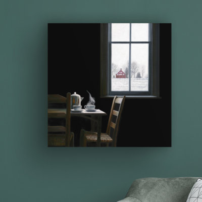 «Pause» par Karen Hollingsworth - peinture sur toile tendue