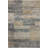 Abstract Machine Woven Polyester Area Rug in Gray/Gold-1265733415