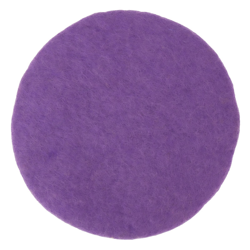 Napperon en feutre fait à la main: soleil, Mauve