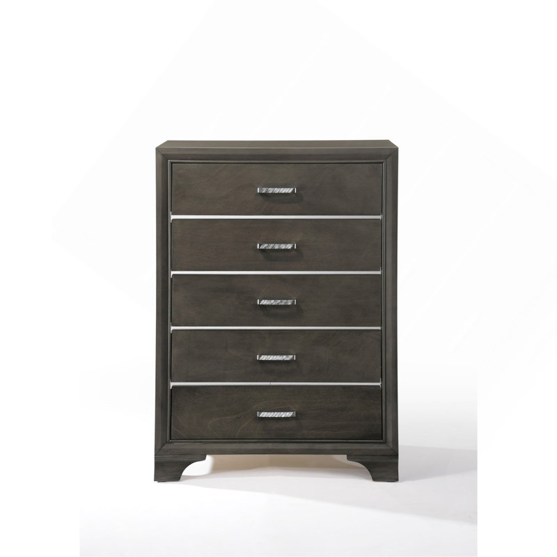 Commode Carine II à finition grise