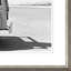 Old Woodie Station Wagon with Surfboard Framed