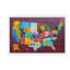 Usa Recycled License Plate Map Vii by Design Turnpike - Print on Canvas-56677951-42154535