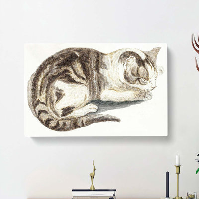 Cat by Johan Teyler - Wrapped Canvas Painting