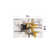 Doucette Abstract Ivory/Gold/Gray Area Rug