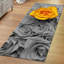 Tapis moderne à motifs abstraits et moelleux avec des motifs géométriques et des motifs complexes pour une décoration intérieure élégante-624088686
