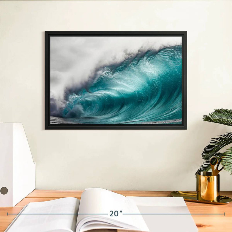 Mammoth Wave, 13" X 9", Floating Frame Black
