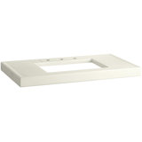 Kathryn Fireclay Rectangular Console Bathroom Sink with Overflow