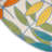 Leonhardt Floral Green/Blue/Yellow/Orange Indoor/Outdoor Area Rug-1029076442