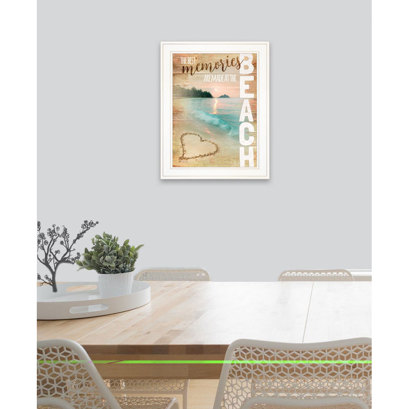MA2271-Beach Memories par Marla Rae, prêt à accrocher, encadré