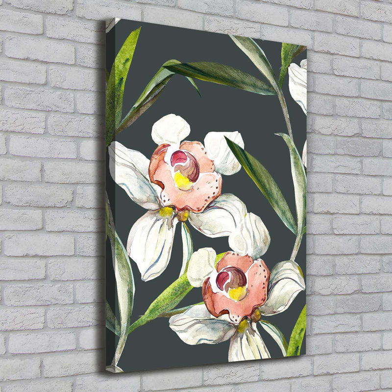 Floral Pattern - Wrapped Canvas Print