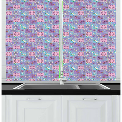 Patchwork Tailored Kitchen Curtain