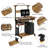 Ulloa 3 Tiers Computer Desk with Charging Station for Home Office-568881569