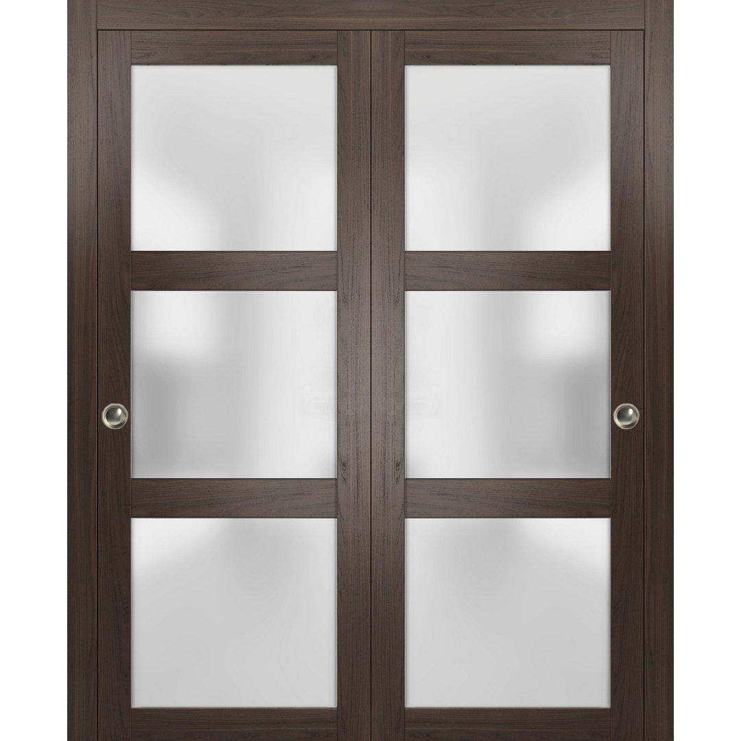 Lucia Frosted Glass Sliding Closet Doors SARTODOORS