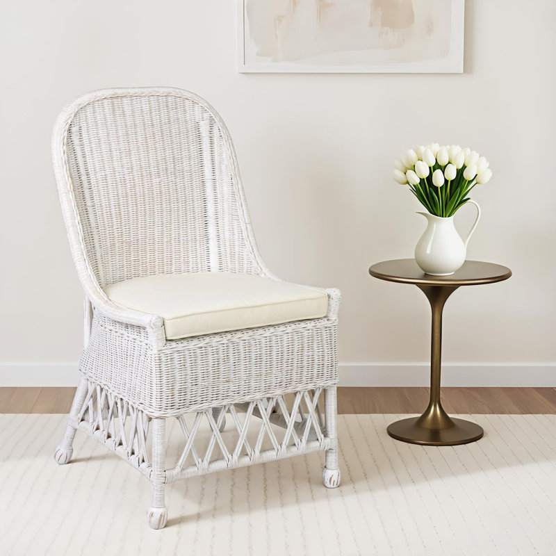 Janessa Upholstered Side Chair, White