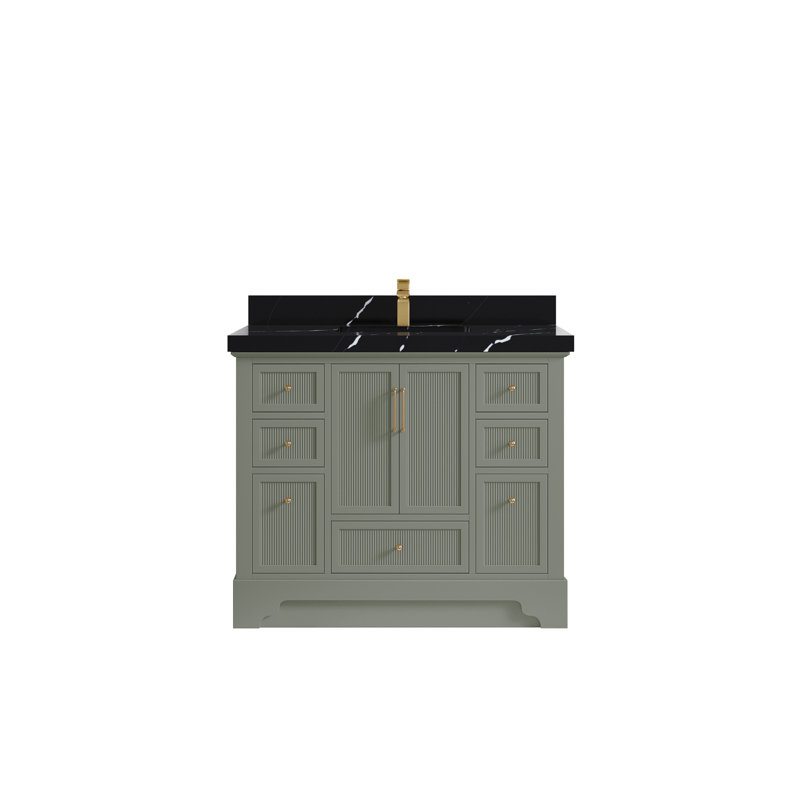 Ensemble de meuble-lavabo simple 42 po Colisa, Noir