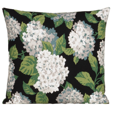Magnolia Home Fashions Blooming Hydrangea Accent Pillow 100% Cotton