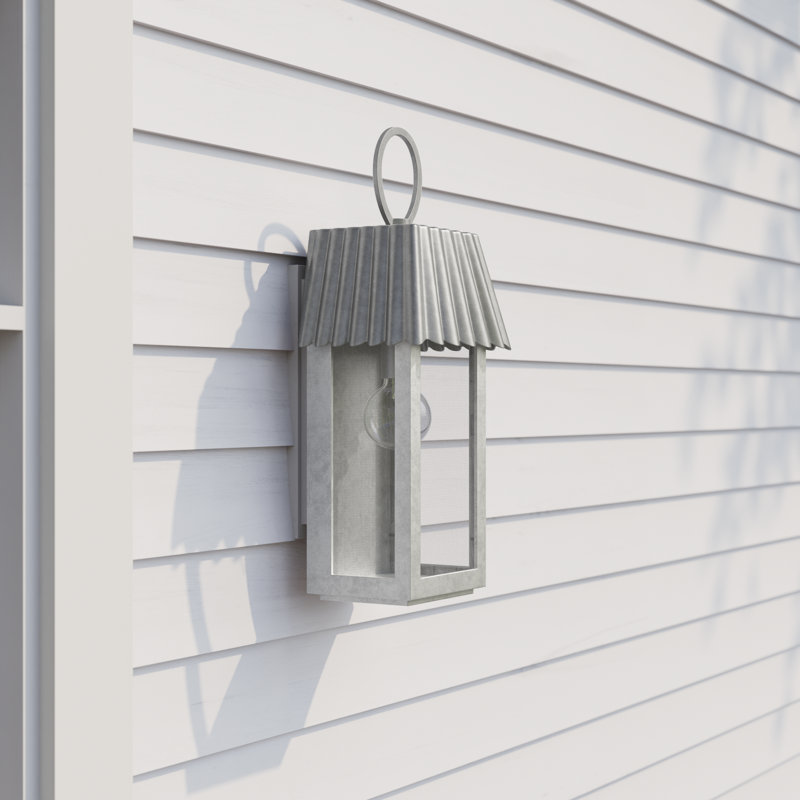 Godin Wall Light, Galvanized, 22.38" H x 8.5" W x 7.13" D